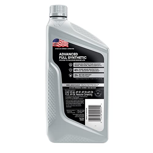 Image of Valvoline Advanced Full Synthetic SAE 5W-30 Motor Oil 1 QT, Case of 6 (Pack of 2)