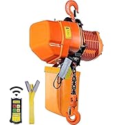VEVOR 4400 LBS Wireless Electric Chain Hoist, 2 Ton Capacity with 20 FT Lifting Height, IP54 Prot...