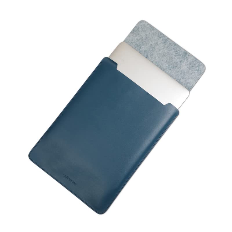 Image of Enthopia MacBook Sleeve Compatible with 2022-2018 MacBook Air 13 A2337 M1 A2179 A1932 / MacBook Pro 13 A2338 M1 A2251 A2289 A2159 A1989 / 14 inch A2442 - Deep Sea Blue