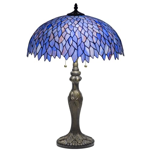 GILGGAK Tiffany Style Table Lamp Vintage Stained Glass