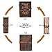 LEATHER VILLAGE Vintage Leather Journal with Psalm 46:10 Bible Verse–8''x6'' Embossed Prayer Study Journal for Women & Men – 200 Pages Handmade Cotton Deckle Edge Watercolor Paper - Cappuccino Brown