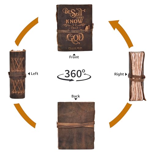 Diario de oración Leather Village para conectar con su fe interior 6