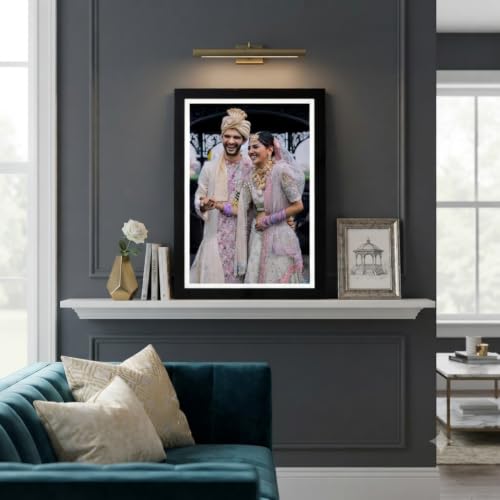 Image of Neoart Personalized Portrait Frame | Premium 20x14 inch Engineered Wood | Custom Wall Art for Birthday & Anniversary | Elegant Home Decor
