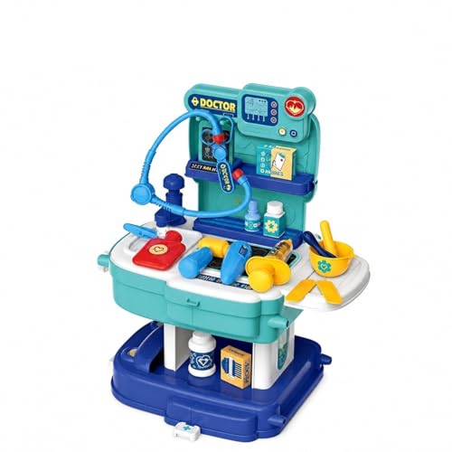 Image of Kids Doctor Play Set with Medical Accessories | Pretend Doctor Clinic Toy Set for Boys & Girls | Educational Role Play Medical Kit with Stethoscope & Tools