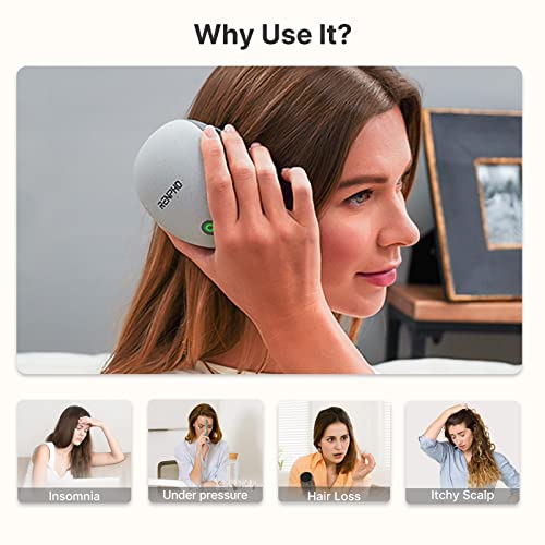 RENPHO-Masajeador-Cuero-Cabelludo-Masajeador-de-cabeza-portatil-y-resistente-al-agua-con-4-cabezales-de-masaje-para-aliviar-el-estres-limpieza-en-profundidad-y-masaje-corporal-regalos-para-mama