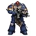 JOYTOY Warhammer 40k Space Marine 2, 1/18 Uitramarines Sergeant Gadriel Action Figure Collect Model