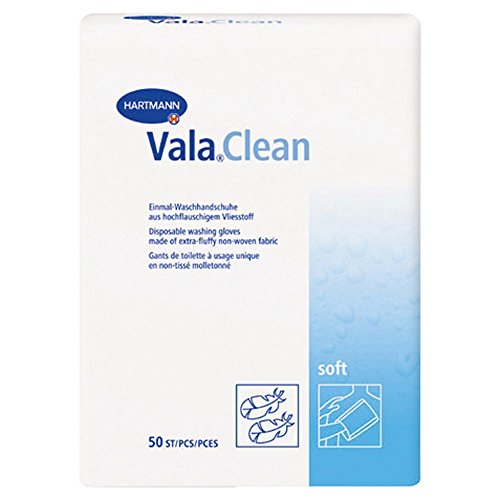 Hartmann Vala Clean Gants de Toilette à Usage Unique 50 Pièces
