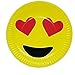 AEX Emoji Heart Eyes- Piatti per feste, set da tavola per feste, piatti a forma di cuore, 23 cm (confezione da 10)