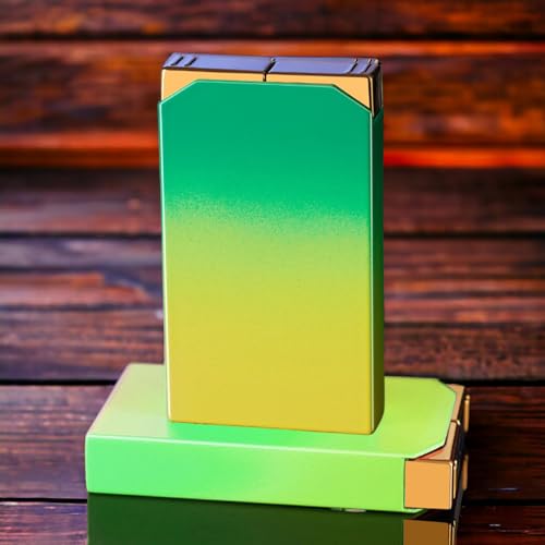 Encendedor Mechero Butano Doble Llama Verde miniatura 3