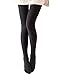 Vero Monte 1 Pair Women's Modal & Cotton Opaque Knitted Patterned Tights (Black) 40813