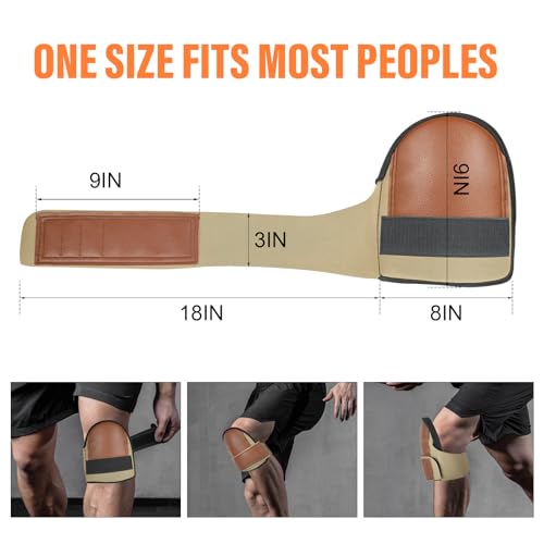 image for CTHOPER Safety Knee Pads for Work Super Soft Leather Knee Protector Fo