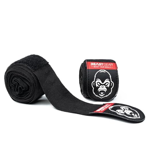 Beast Gear - Profi Boxbandagen - Premium Qualität Handbandagen für Kampfsport, MMA und Martial Arts - 4,5 Meter Elastische Bandagen
