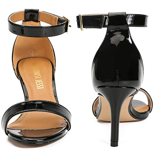 MAIERNISI JESSI Unisex Men's Women's Sandals Ankle Strap Kitten High Heel4