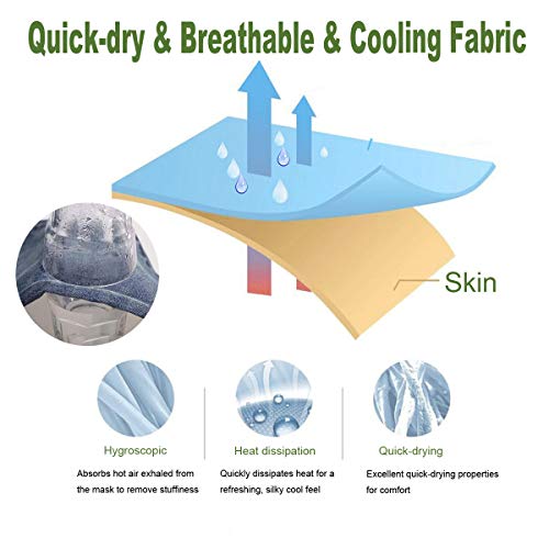 Venhoo Bandana Face Mask American Flag Tube Cooling Neck Gaiter Headwear Face Scarf For Fishing Running #TOP4