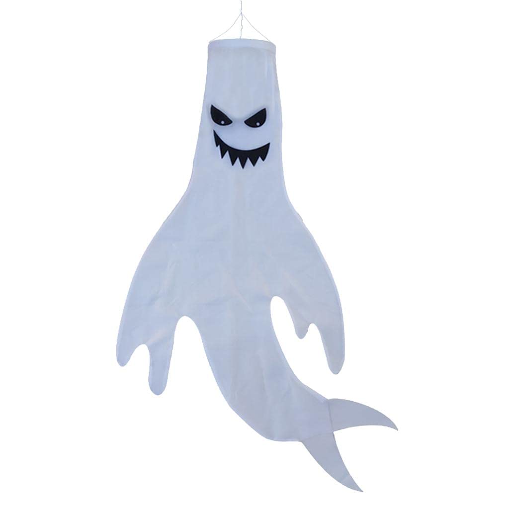 Windsock Ghost Face 110cm-C | Windmills & Wind Spinners Garden Déco Yard, Outdoor Living-image-49