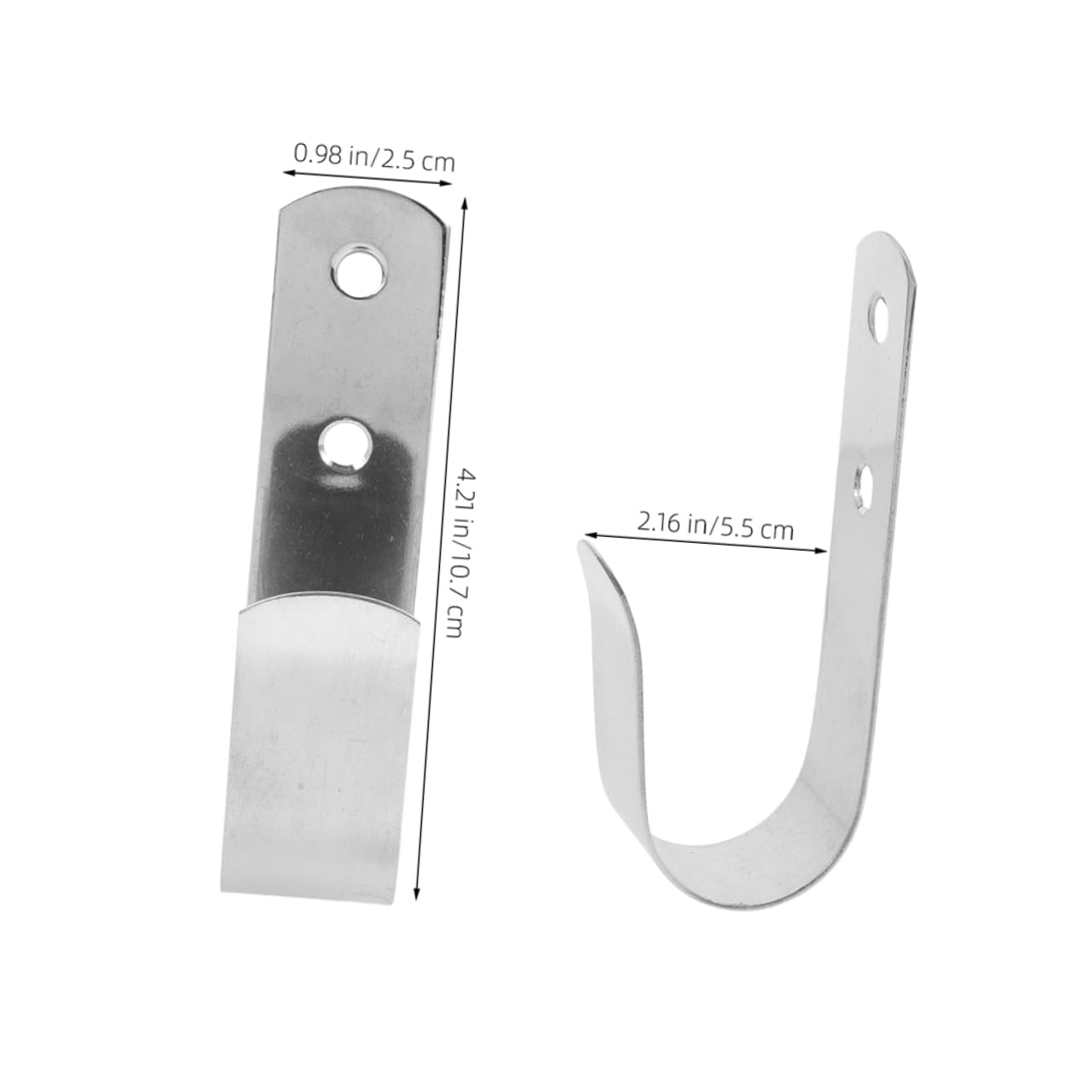 Cabilock Pool Hook 2-Pack Stainless Steel Life Ring Hangers for Boat and Pool Supplies