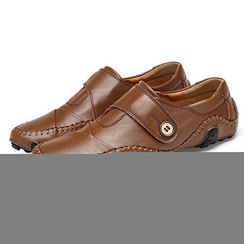 ChicWind Leather Handmade Driving Moccasins Slip On Loafers Boat Shoes4