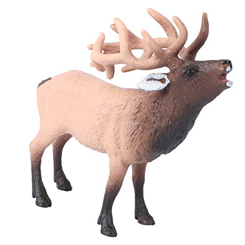 NUOBESTY Estatueta de rena de Natal ornamentos de mesa de veado artificial para festa de Natal, topo
