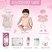 Ktaxon Reborn Baby Doll with 2 Set Clothes, 20-Inch Soft Cloth Body Realistic Baby Doll with All Accessories, Newborn Baby Dolls for 3+ Year Old Girls & Boy (Pink)
