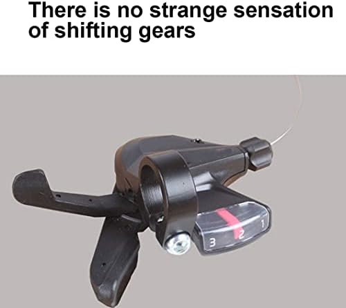 Liummrcy Bike Shifters,Gear Levers for Mountain Bikes,Road Bike Shifters, Gear Shift Brake Combination with Brake Cable,Rapid Fire Thumb Shifter 8/24 Speed Lever Set Black with Inner Shift Cables