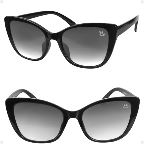 oculos sol feminino proteção vintage uv praia gatinho + case delicado verão presente preto