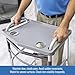 DMI Walker Tray With Cup Holders, Walker Tray For Folding Walkers, Mobility Accessory for Seniors, Tray Table for Standard Walkers, Multipurpose and Portable, Gray