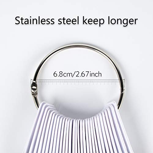 TOFAFA Hair Swatches 100% Human Hair Color Rings Testing Fashion Colors Samples 8 inch Lightest Blonde 30 PCS/Pack