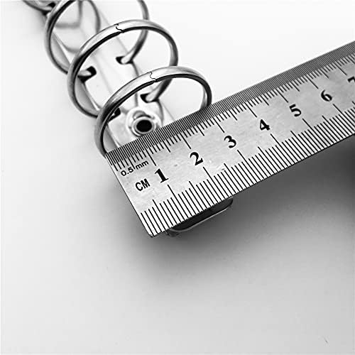 Shuokecrafts 2Pcs Metal True A6=5.8 inches Notebook 6-Ring Binder Mechanism,Big Rings 30mm Capacity, Replacement Kit Loose Leaf Binding Spines Combs for Personal Organizers Planners