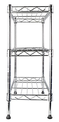 Apollo Hardware Chrome 3-Shelf Wire Shelving 7.5"X17.5"X16.5" #TOP3