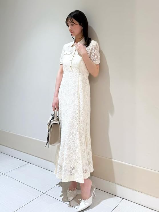 完売品✨　snidel レースポロドレス　ワンピース　ホワイト　結婚式　サイズ0 41YmlgRnsoL._AC_SY741_.jpg