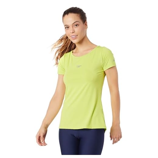 Speedo Basic Stretch Camiseta de Manga Curta, Feminino
