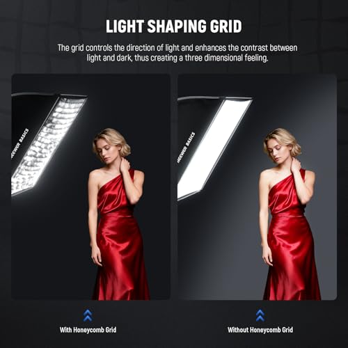 NEEWER BASICS 24"x35" Strip Softbox Bowens Mount Soft Box with Light Diffusers/Grid/Bag Compatible with Aputure 150c Compatible with Godox SL60w NEEWER FS300C FS230C FS150B HB80C CB200C Q6 Q300, NS60P by NEEWER - Image 5