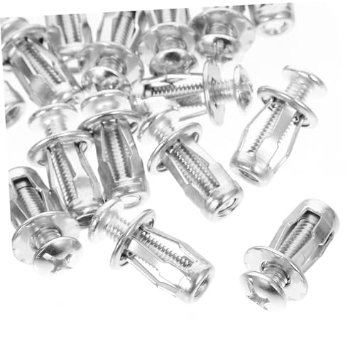 HANABASS 20sets Dadi Forma Di Fiore Espansione Con Vite Ancoraggio Metallo Cavo Per Porte Kit Fissaggio Dadi Resistenti e Sicuri Per Installazioni Stabili