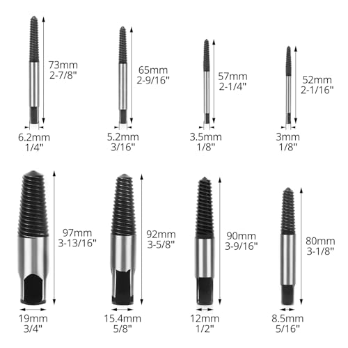 QWORK 8 Pcs Broken Water Pipe Extractor