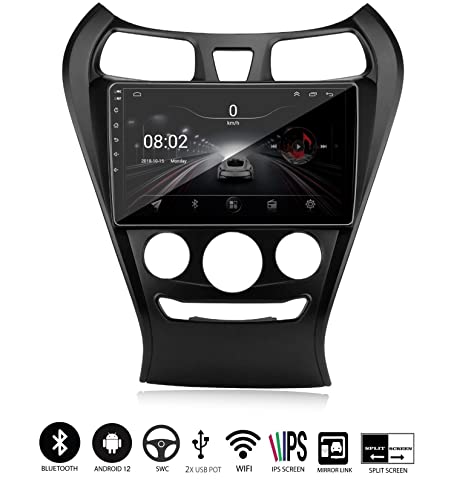 Image of AUTO SNAP 9 Inches 22cm Touch Screen Android 12 Gorilla Glass IPS Display Car Stereo with 2GB RAM /16 GB ROM GPS /Wi-Fi /Navigation /Steering Wheel Controls Mirror Link Compatible for Hyundai Eon