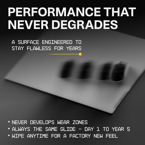 Image of WALLHACK SP-005 White Gaming Mouse Pad Speed Control Balance Large Size E-Sports Smooth Low Friction Tempered Glass Ultra Thin Durable Anti-Slip Carrying Carrying Case Maintenance Kit SkyPAD