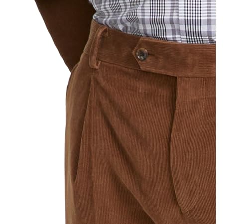 Tommy Hilfiger Mens Modern fit Dress Corduroy Pants 40/30 Brown Solid4