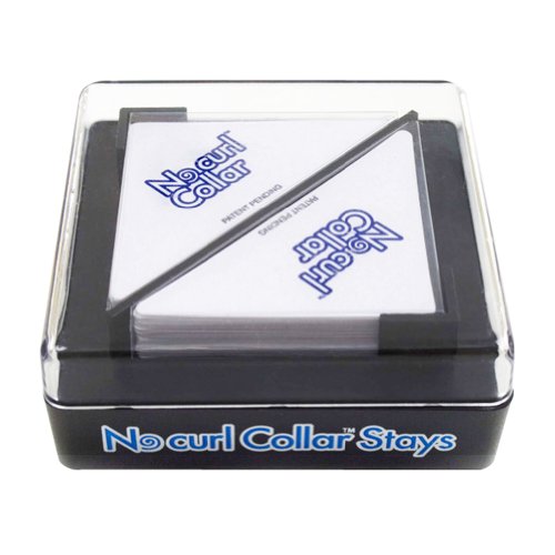 No Curl Collar Stays 20 Pair Dispensing Case: Temporary Peel-&-Stick #TOP1
