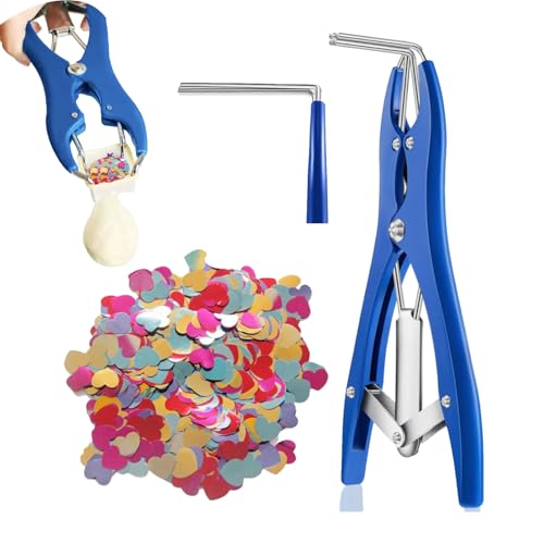 Stainless Steel Balloon Expander Pliers Come with Filling Confetti Paper