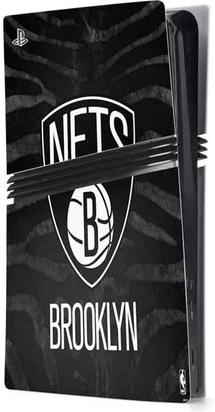 Skinit Decal Gaming Skin Compatible with PS5 Pro Console - Officially Licensed NBA Brooklyn Nets Large Logo Design