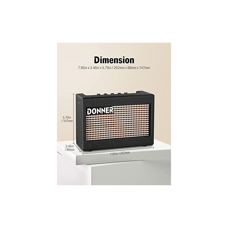 Donner Metal Electric Guitar & 3W Mini Electric Guitar Amp