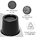VANITURE 4 inch Bed Risers Heavy Duty, Adjustable Furniture Risers for Bed, Sofa, Table, Chair, Support up to 1500 Lbs (Set of 9, Black)