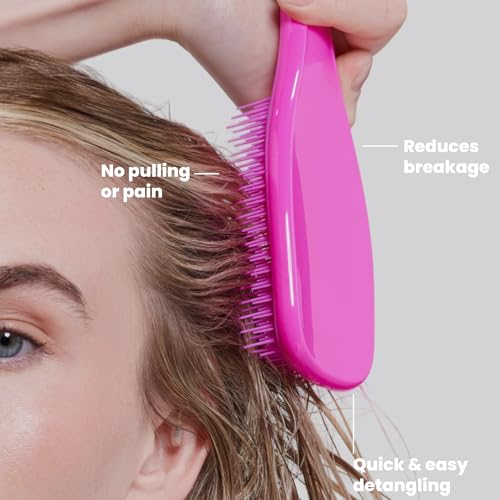 Image of Tangle Teezer Fine Ultimate Detangler Brush for Fine Hair, Runway Pink