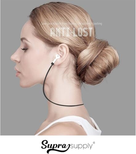 Cordão Fone Compativel Para AirPods 1 2 3 Pro Max Strap Segurar Fone Bluetooth (Preto)