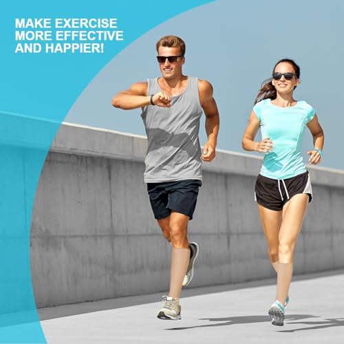 ACWOO Kompressionsstrümpfe für Damen Herren, 2 Paar Stützstrümpfe Medizinisch Kompressionssocken mit 15-20 Mmhg Thrombosestrümpfe, Compression Socks für Laufen, Sport, Flug, Radsport(Hautfarbe L/XL)