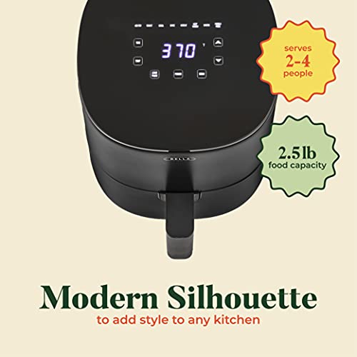 Bella 2.9Qt Touchscreen Air Fryer Oven And 5-In-1 Multicooker With Removable Nonstickdishwasher Safe Crisping Tray And Basket, 1400 Watt Heating System, Matte Black #TOP1