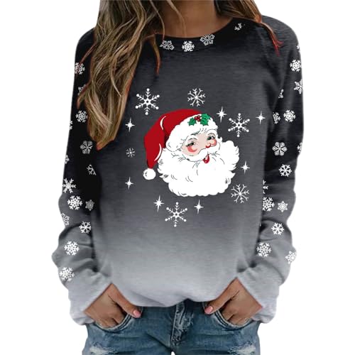 Sudadera mullida para mujer, otoño e invierno, ocio, vacaciones, copa de vino tinto, copo de nieve, estampado de Navidad, cuello redondo, manga larga, sudadera con capucha y pantalones deportivos para