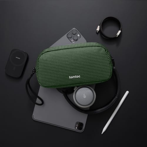 Image of tomtoc Electronics Organizer Travel Case Performance, Water Resistant Bag Cable Tech Pouch Accessories, Carry Storage for Cord, Phone, Cables, Airpods, USB Flash Drive, Daily Items