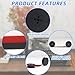 2 Pack Universal Typewriter Ribbon Twin Spools - Red & Black Ink Ribbon Replacement for Vintage Manual Typewriters