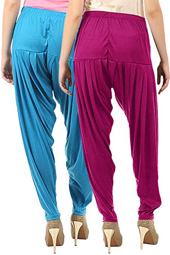 Image of Buy That Trendz Patiala Salwar for Women Relaxed Fit Viscose Patiyala Salwar Harem Bottom Pants
